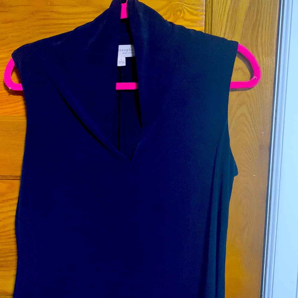 Navy blue work shirt. Lightly worn.